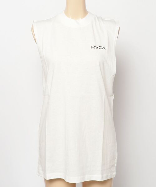RVCA(ルーカ)の「RVCA/ルーカ ビッグシルエット/オーバーサイズ/ レオパード柄/ヒョウ柄バックプリントタンクトップ BC043-P35(タンクトップ・レディース・ホワイト/ブラック・M/L)」の13枚目の写真