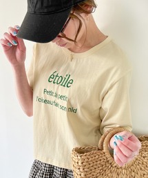 JUNOAH | エトワール刺繍ロゴTシャツ(Tシャツ/カットソー)