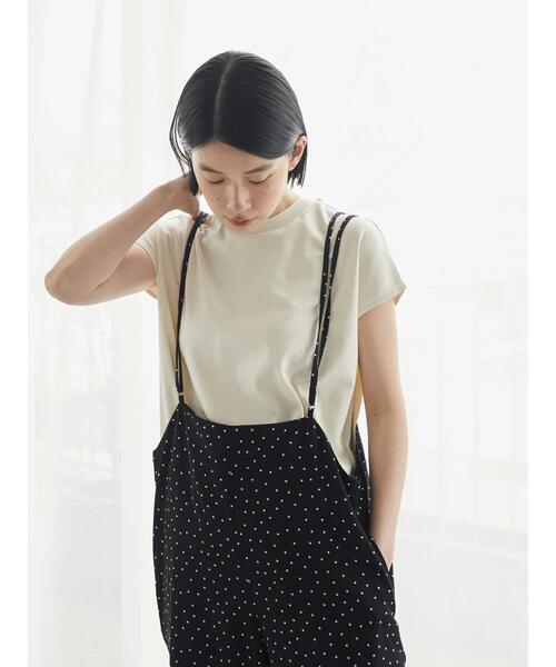 AMERICAN HOLIC(アメリカンホリック)の「クルーネックフレンチスリーブTEE(Tシャツ/カットソー・レディース・ブラック/ブラウン/オフホワイト/ブルー/アイボリー/その他7・S/M/L)」の7枚目の写真