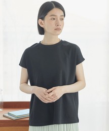 クルーネックフレンチスリーブTEE