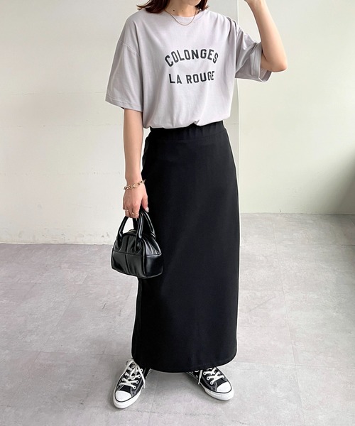 DISCOAT（ディスコート）の「【WEB限定】アーチロゴ半袖Tシャツ（Tシャツ/カットソー・レディース・ライトグレー/ピンク/ホワイト×グリーン/ホワイト×グレー/ホワイト×ピンク/グレー系その他/ネイビー・FREE）」の21枚目の写真