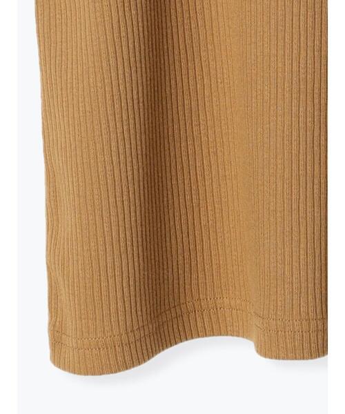 Samansa Mos2 blue（サマンサモスモスブルー）の「前後2WAYジャカードテレコタンクトップ（Tシャツ/カットソー・レディース・ブラック/ダークブラウン/オフホワイト/マスタード・MEDIUM/LARGE）」の10枚目の写真