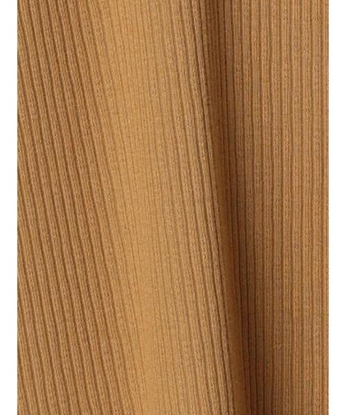 Samansa Mos2 blue（サマンサモスモスブルー）の「前後2WAYジャカードテレコタンクトップ（Tシャツ/カットソー・レディース・ブラック/ダークブラウン/オフホワイト/マスタード・MEDIUM/LARGE）」の8枚目の写真