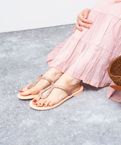 grendha（グレンダ）の「【grendha/グレンダ】PVCポイントサンダル（サンダル・レディース・オリーブ/ブラック/サーモンピンク・36/37）」の10枚目の写真