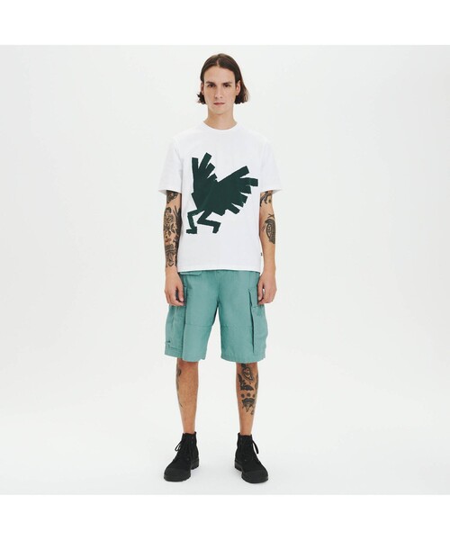 AIGLE（エーグル）の「オーガニックコットン グラフィック半袖Tシャツ（ASSORT）（Tシャツ/カットソー・メンズ・ダークブルー/チャコール/ホワイト/グレー/レッド・LL/S/M/L）」の14枚目の写真