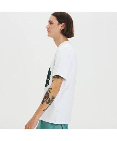 AIGLE（エーグル）の「オーガニックコットン グラフィック半袖Tシャツ（ASSORT）（Tシャツ/カットソー・メンズ・ダークブルー/チャコール/ホワイト/グレー/レッド・LL/S/M/L）」の15枚目の写真