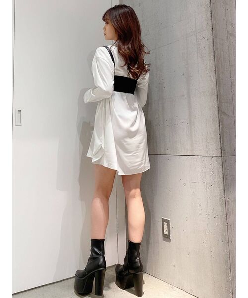 GYDA（ジェイダ）の「フェイクレザー ベルトデザインハーネス（ベルト・レディース・ブラック・FREE）」の4枚目の写真