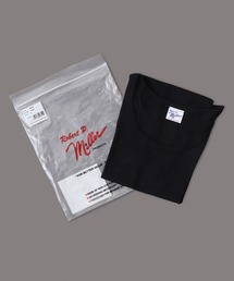 Robert P.Miller コットン パネルリブ 半袖 Tシャツ レディース RPM