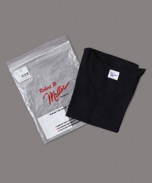 MILLER（ミラー）の「Robert P.Miller コットン パネルリブ 半袖 Tシャツ レディース RPM（Tシャツ/カットソー・レディース・ホワイト/ブラック/ホワイト×ブラック/ブラウン系その他・FREE）」の3枚目の写真