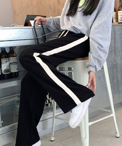 サイドライン大人スウェットルーズパンツ【ZOZOTOWN限定