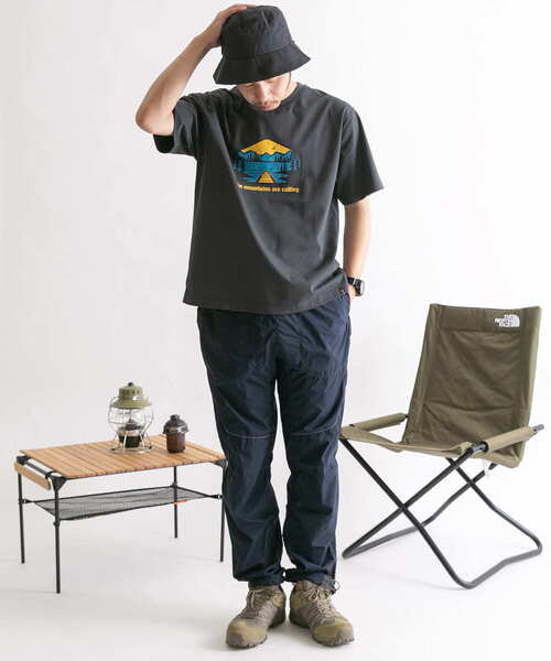 EKAL（エカル）の「EKAL　The mountains T-shirts（Tシャツ/カットソー・メンズ・ホワイト/チャコールグレー・MEDIUM/LARGE）」の11枚目の写真