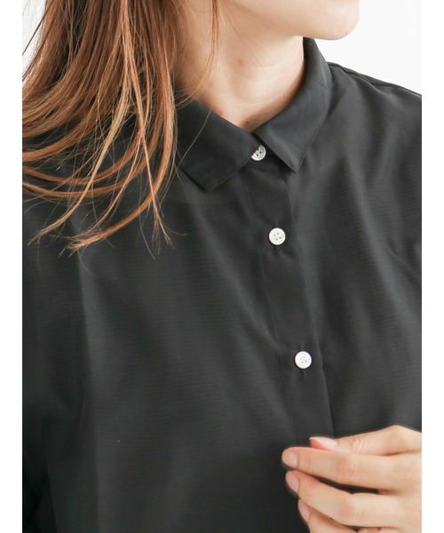 Lugnoncure(ルノンキュール)の「シアービッグシャツ(シャツ/ブラウス・レディース・ブラック/オフホワイト/ピンク/グリーン・フリ-)」の7枚目の写真