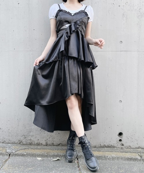 PAIN（ペイン）の「シャンタンボリュームスカート（スカート・レディース・ホワイト/ブラック・FREE）」の18枚目の写真