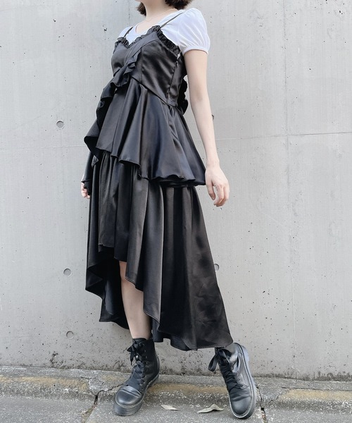 PAIN（ペイン）の「シャンタンボリュームスカート（スカート・レディース・ホワイト/ブラック・FREE）」の17枚目の写真