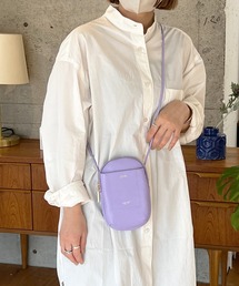 BEAURE ヴュレ カウレザー ラウンド スマホショルダーバッグ