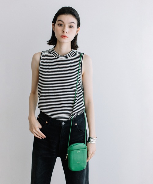 Beau're（ヴュレ）の「BEAURE ヴュレ カウレザー ラウンド スマホショルダーバッグ（ショルダーバッグ・レディース・ブラック/グレー/オレンジ/ラベンダー/ライトブラウン/ベージュ系その他/グリーン/ブラウン・FREE）」の22枚目の写真