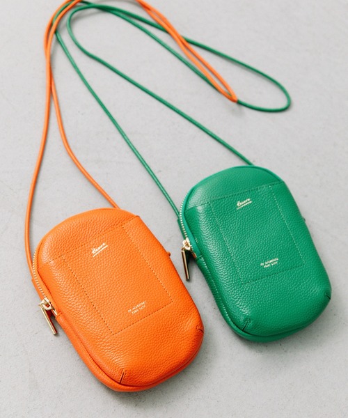 Beau're（ヴュレ）の「BEAURE ヴュレ カウレザー ラウンド スマホショルダーバッグ（ショルダーバッグ・レディース・ブラック/グレー/オレンジ/ラベンダー/ライトブラウン/ベージュ系その他/グリーン/ブラウン・FREE）」の17枚目の写真