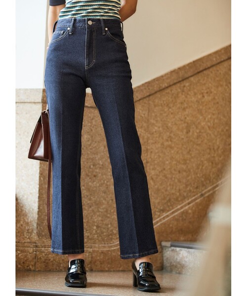 OPAQUE.CLIP（オペークドットクリップ）の「◆スクエアトゥヒールローファー（パンプス・レディース・ブラック/ダークブラウン・02/03）」の4枚目の写真