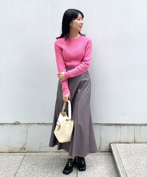 OPAQUE.CLIP（オペークドットクリップ）の「◆スクエアトゥヒールローファー（パンプス・レディース・ブラック/ダークブラウン・02/03）」の9枚目の写真