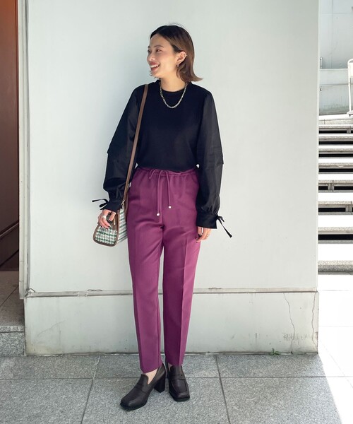 OPAQUE.CLIP（オペークドットクリップ）の「◆スクエアトゥヒールローファー（パンプス・レディース・ブラック/ダークブラウン・02/03）」の12枚目の写真