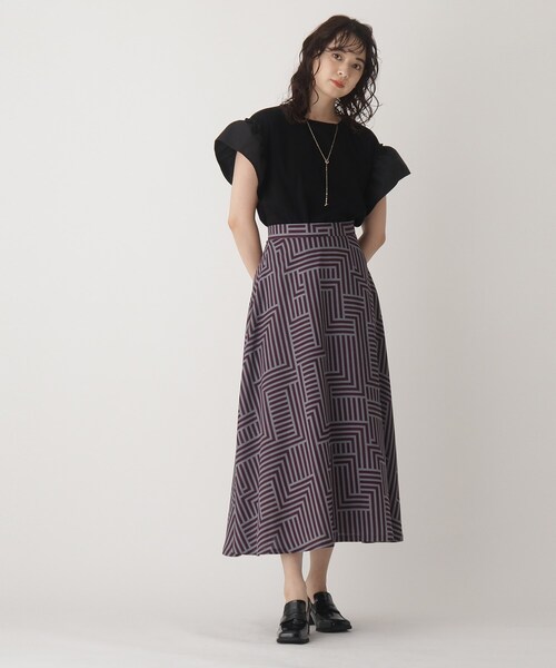 OPAQUE.CLIP（オペークドットクリップ）の「◆スクエアトゥヒールローファー（パンプス・レディース・ブラック/ダークブラウン・02/03）」の14枚目の写真