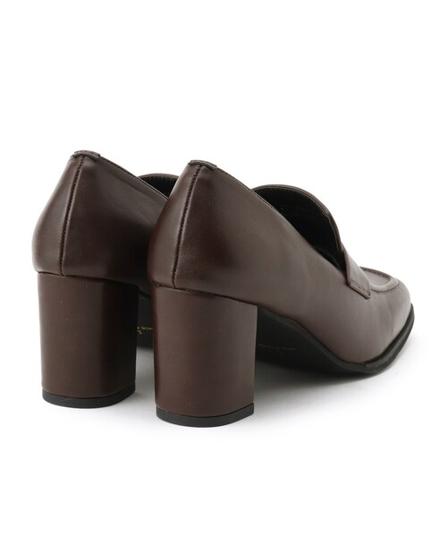 OPAQUE.CLIP（オペークドットクリップ）の「◆スクエアトゥヒールローファー（パンプス・レディース・ブラック/ダークブラウン・02/03）」の22枚目の写真