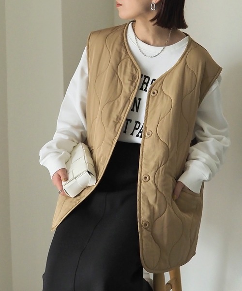 Riberry（リベリー）の「キルティングベスト（ベスト）」 - WEAR