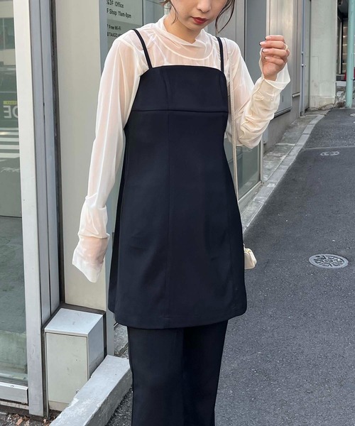 CAPRICIEUX LE'MAGE（カプリシューレマージュ）の「キャミチュニック（チュニック・レディース・ホワイト系その他/ブラック/モカ・FREE）」の8枚目の写真