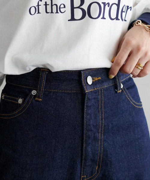 DISCOAT（ディスコート）の「デニムワイドパンツ（デニムパンツ・レディース・ネイビー・SMALL/LARGE/MEDIUM）」の11枚目の写真