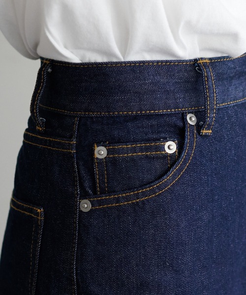 DISCOAT（ディスコート）の「デニムワイドパンツ（デニムパンツ・レディース・ネイビー・SMALL/LARGE/MEDIUM）」の13枚目の写真