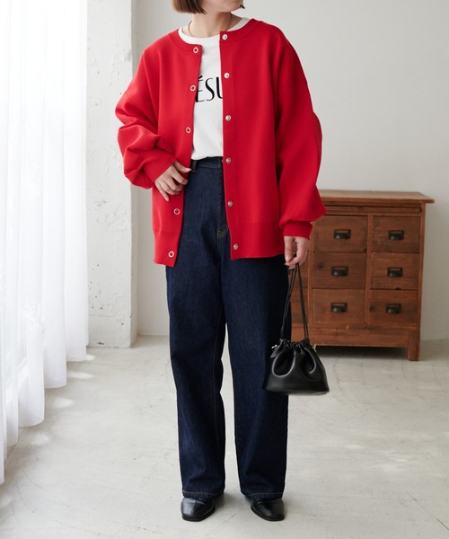 DISCOAT（ディスコート）の「デニムワイドパンツ（デニムパンツ・レディース・ネイビー・SMALL/LARGE/MEDIUM）」の17枚目の写真