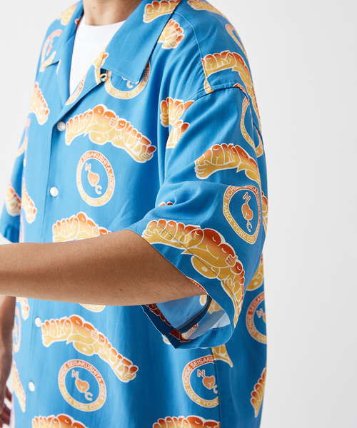 JOURNAL STANDARD（ジャーナルスタンダード）の「【ナカヨークシティ×JOURNAL STANDARD】SHIRT（シャツ/ブラウス・メンズ・ブラック/グレー/ブルー・MEDIUM/LARGE）」の4枚目の写真