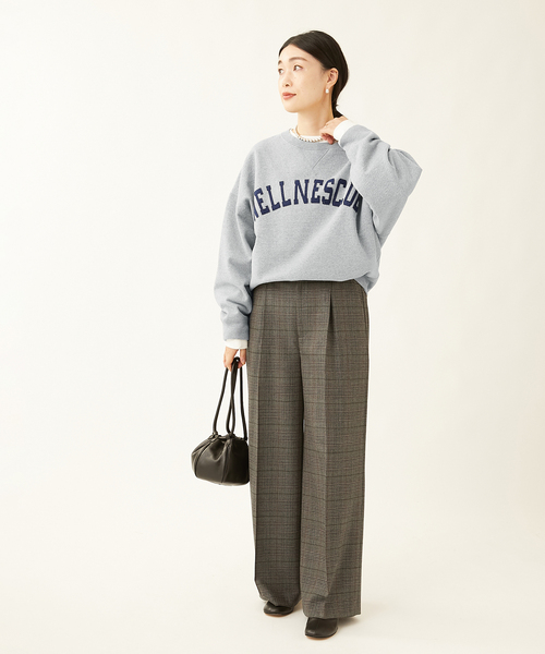 INSCRIRE(アンスクリア)の「《別注》【INSCRIRE /アンスクリア】LONG SLEEVE SWEATSHIRTS:スウェット(スウェット・レディース・ライトグレー/アイボリー・FREE)」の5枚目の写真
