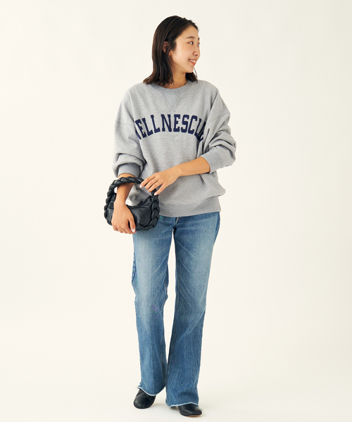 INSCRIRE(アンスクリア)の「《別注》【INSCRIRE /アンスクリア】LONG SLEEVE SWEATSHIRTS:スウェット(スウェット・レディース・ライトグレー/アイボリー・FREE)」の7枚目の写真