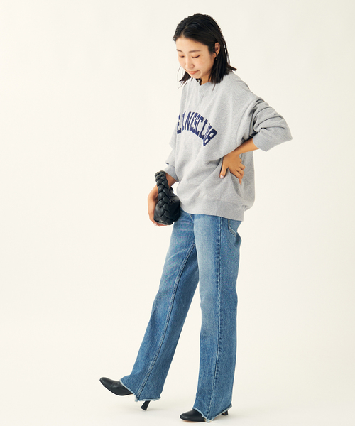 INSCRIRE(アンスクリア)の「《別注》【INSCRIRE /アンスクリア】LONG SLEEVE SWEATSHIRTS:スウェット(スウェット・レディース・ライトグレー/アイボリー・FREE)」の8枚目の写真