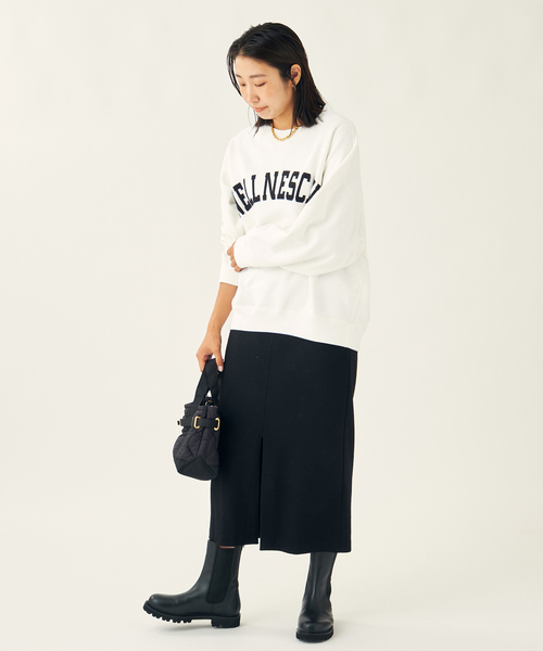 INSCRIRE(アンスクリア)の「《別注》【INSCRIRE /アンスクリア】LONG SLEEVE SWEATSHIRTS:スウェット(スウェット・レディース・ライトグレー/アイボリー・FREE)」の21枚目の写真
