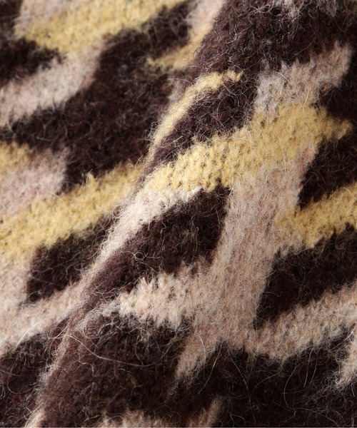 N.（N. Natural Beauty Basic）（エヌエヌナチュラルビューティーベーシック）の「◆モヘヤ混千鳥柄ニットカーディガン（カーディガン/ボレロ・レディース・チャコールグレー/ブラウン・MEDIUM）」の22枚目の写真