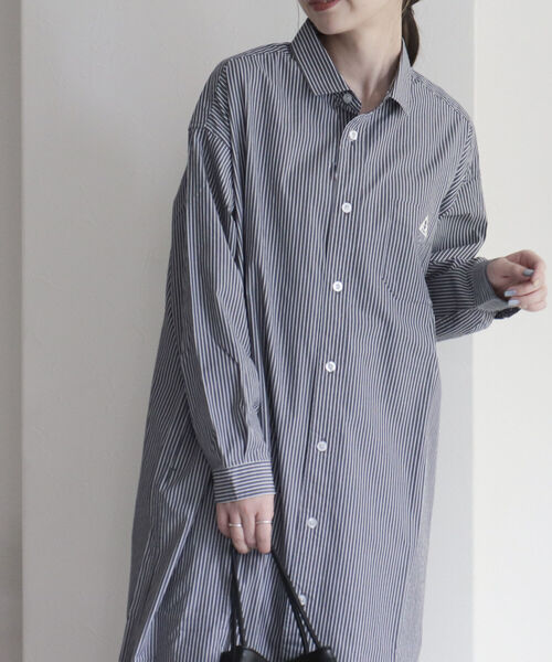 GEVACO(ゲバコ)の「【GEVACO/ゲバコ】高密度タイプライターシャツワンピース(シャツワンピース・レディース・ブルー系その他3/ブルー系その他/ブラック系その他/オフホワイト・38)」の13枚目の写真