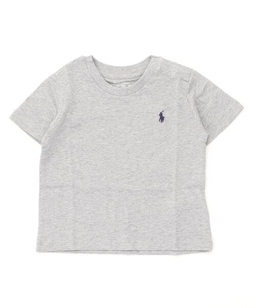 POLO RALPH LAUREN CHILDRENSWEAR(ポロ ラルフ ローレン チルドレンズウェア)の「コットン ジャージー クルーネック Tシャツ(Tシャツ/カットソー・キッズ・グレー系・12M/18M/24M)」の3枚目の写真