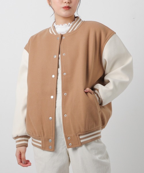 Honeys（ハニーズ）の「スタジャン（スタジャン・レディース・ネイビー/ピンク/グリーン/キャメル/ブラック・S/M/L/LL）」の5枚目の写真