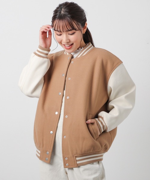 Honeys（ハニーズ）の「スタジャン（スタジャン・レディース・ネイビー/ピンク/グリーン/キャメル/ブラック・S/M/L/LL）」の16枚目の写真