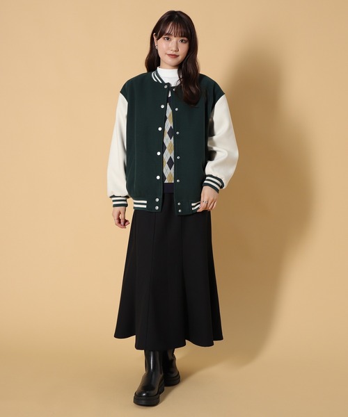 Honeys（ハニーズ）の「スタジャン（スタジャン・レディース・ネイビー/ピンク/グリーン/キャメル/ブラック・S/M/L/LL）」の6枚目の写真