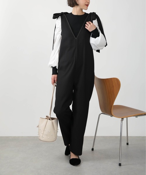 PICCIN（ピッチン）の「リボンサロペット（サロペット/オーバーオール・レディース・ブラック・M）」の14枚目の写真