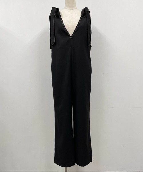 PICCIN（ピッチン）の「リボンサロペット（サロペット/オーバーオール・レディース・ブラック・M）」の7枚目の写真