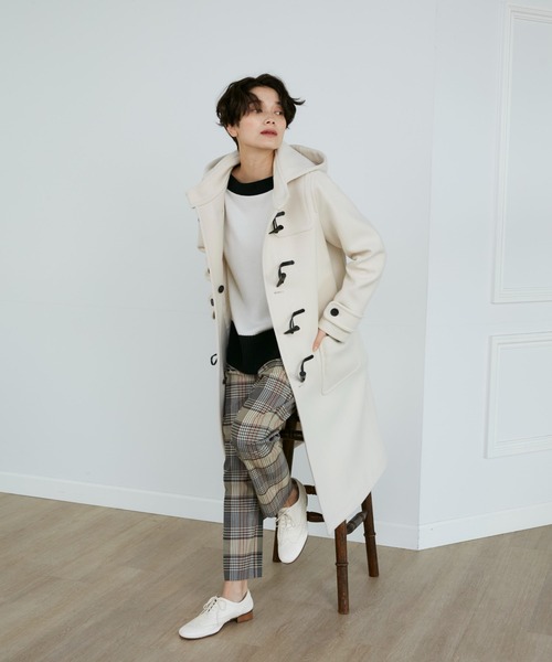 INED（イネド）の「【冬の美脚パンツ】ウールミックステーパードパンツ（その他パンツ・レディース・その他4/ブラック/レッド/ネイビー/その他3/オフホワイト・5号/7号/9号/11号）」の16枚目の写真