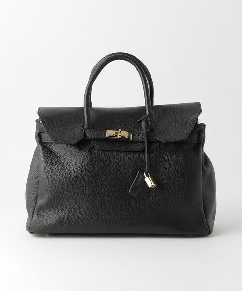 green label relaxing(グリーンレーベルリラクシング)の「< PRATO MADE IN ITALY > CLASIC トート バッグ LARGE(ショルダーバッグ・レディース・ブラック・FREE)」の2枚目の写真