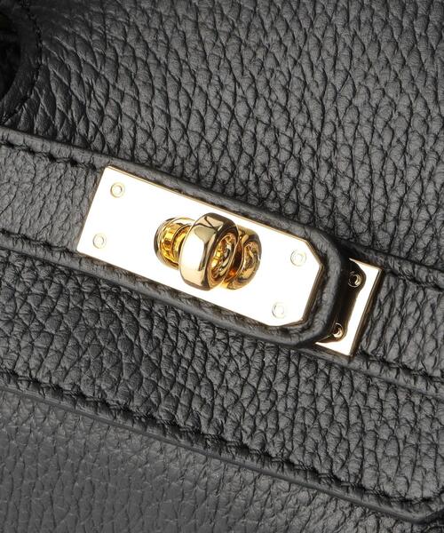 green label relaxing(グリーンレーベルリラクシング)の「< PRATO MADE IN ITALY > CLASIC トート バッグ LARGE(ショルダーバッグ・レディース・ブラック・FREE)」の7枚目の写真