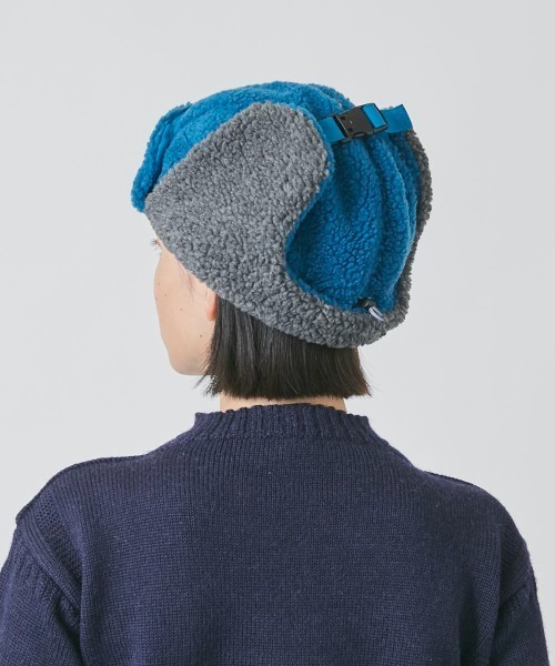 OVERRIDE（オーバーライド）の「OVERRIDE  RE:BOA TRAPPER SG（ハット・レディース・ライトベージュ/ブルー/キャメル・58cm）」の14枚目の写真