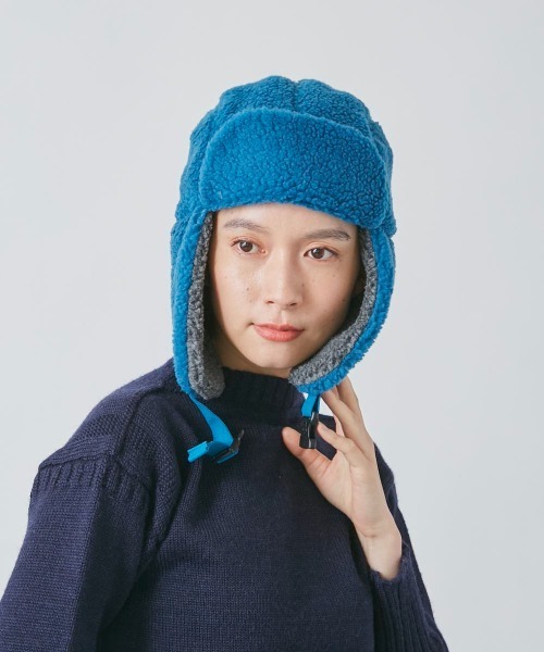 OVERRIDE（オーバーライド）の「OVERRIDE  RE:BOA TRAPPER SG（ハット・レディース・ライトベージュ/ブルー/キャメル・58cm）」の16枚目の写真