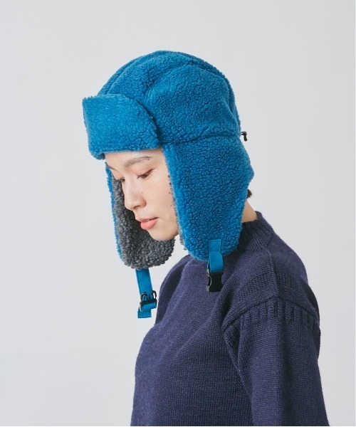 OVERRIDE（オーバーライド）の「OVERRIDE  RE:BOA TRAPPER SG（ハット・レディース・ライトベージュ/ブルー/キャメル・58cm）」の17枚目の写真